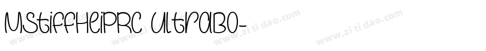 MStiffHeiPRC UltraBo字体转换